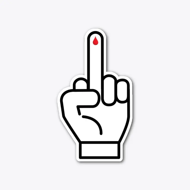 FINGER DIABETES STICKER